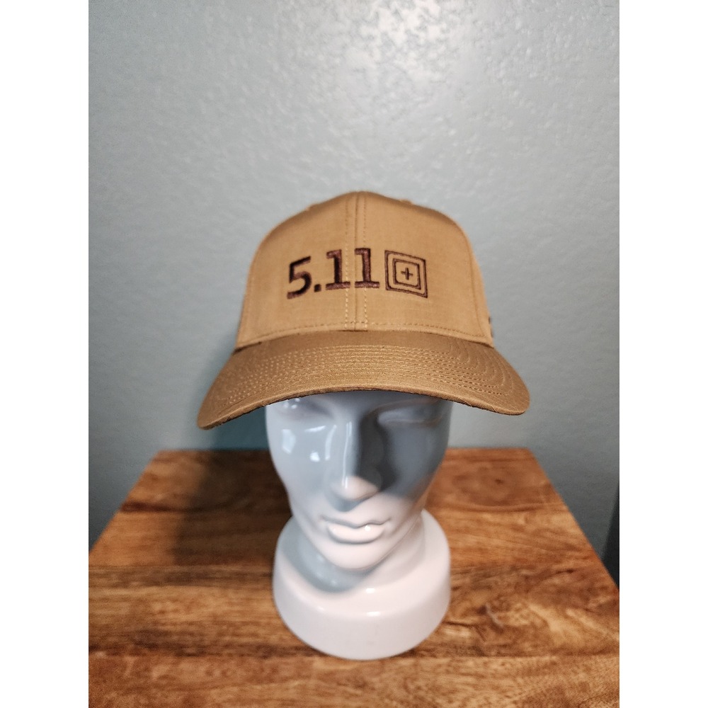 5.11 Tactical Always Be Ready Snapback Hat Coyote Tan Ripstop Logo Cap Mens OSFA